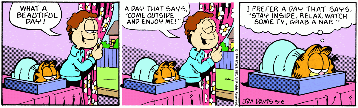 Garfield, March 6, 1990