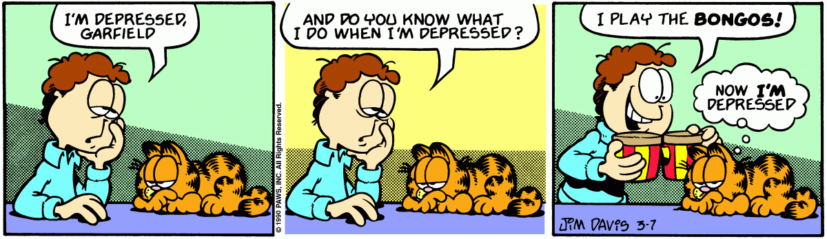 Garfield, March 7, 1990