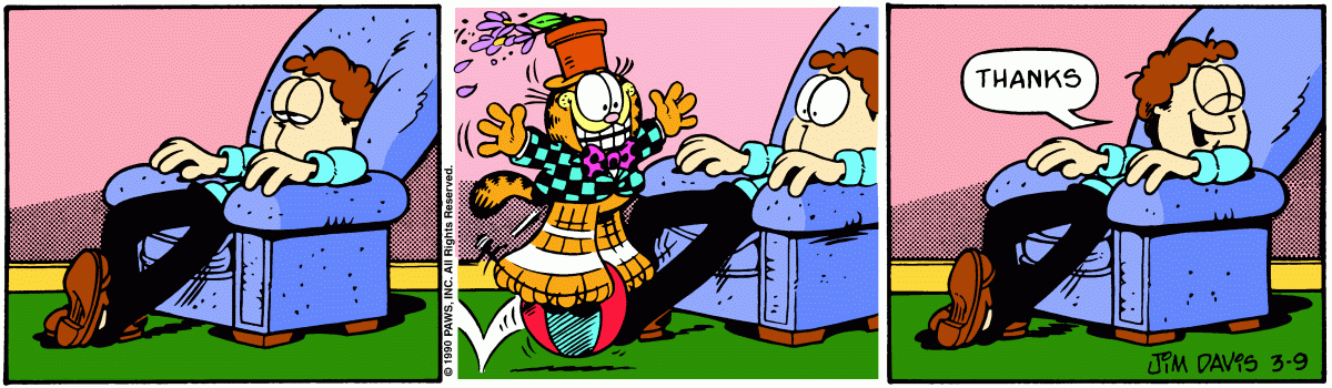 Garfield, March 9, 1990