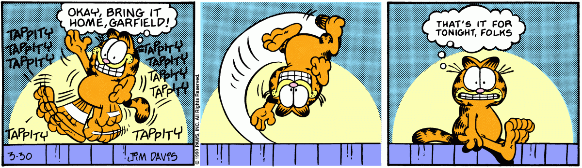 Garfield, March 30, 1990