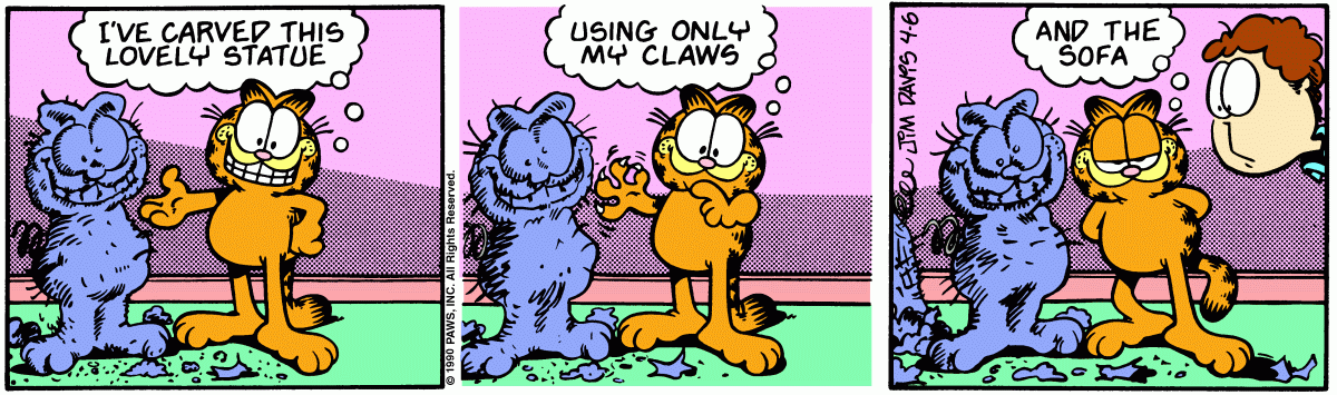 Garfield, April 6, 1990