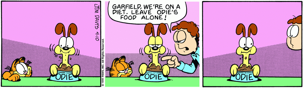 Garfield, April 10, 1990