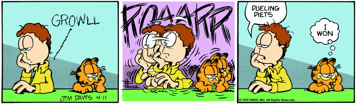 Garfield, April 11, 1990