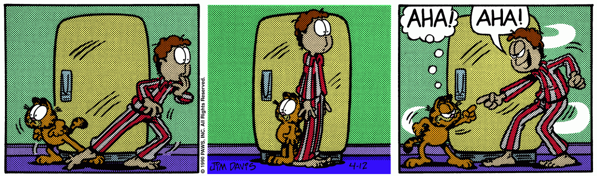 Garfield, April 12, 1990