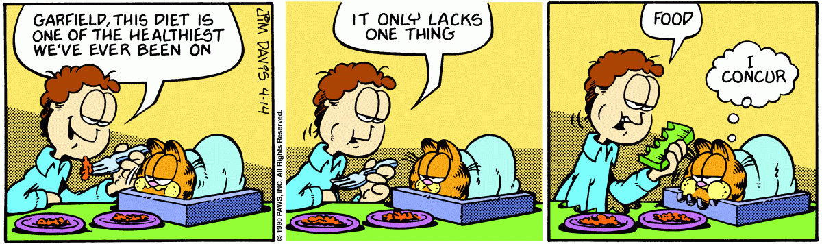 Garfield, April 14, 1990