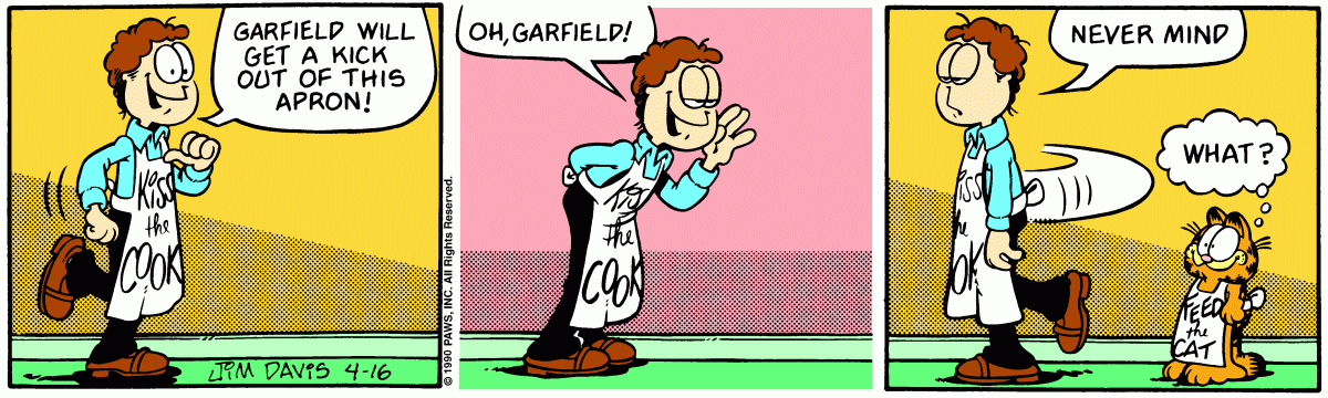 Garfield, April 16, 1990