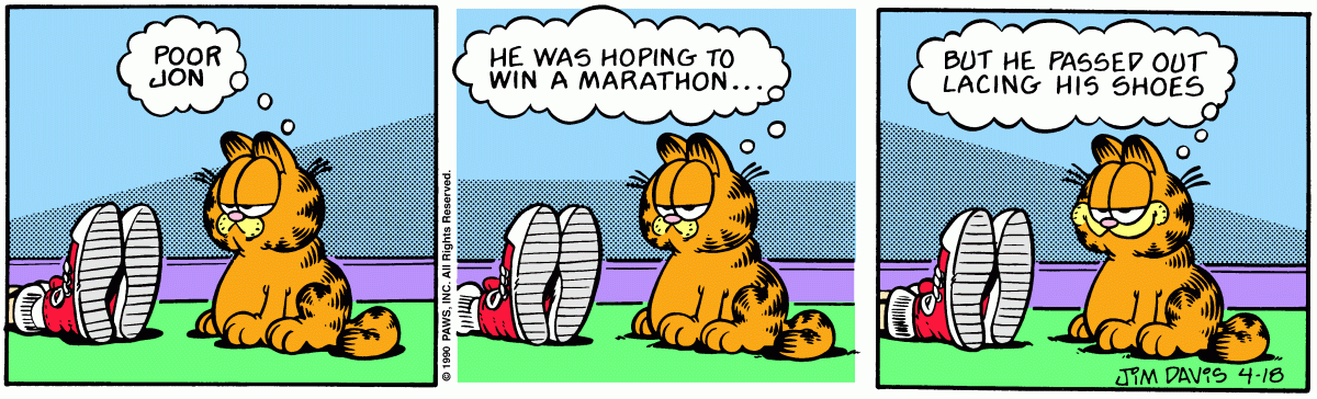 Garfield, April 18, 1990