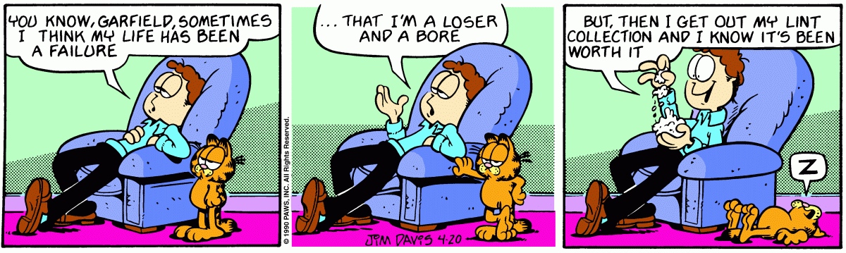 Garfield, April 20, 1990