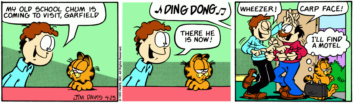 Garfield, April 23, 1990