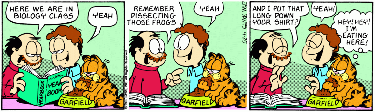 Garfield, April 25, 1990