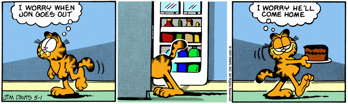 Garfield, May 1, 1990
