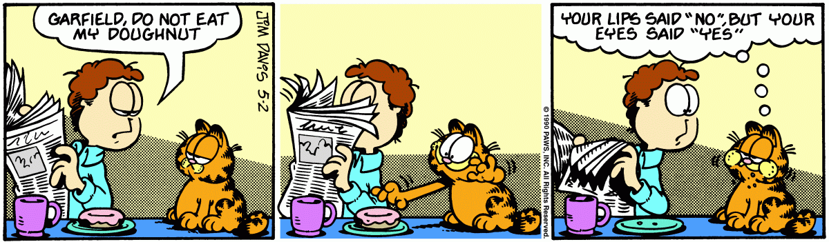Garfield, May 2, 1990