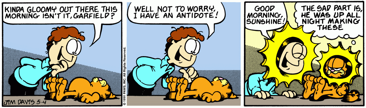 Garfield, May 4, 1990