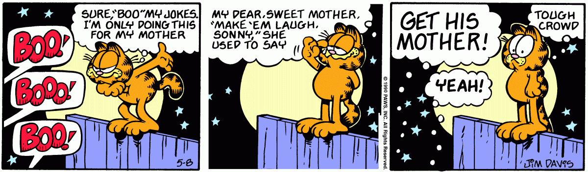 Garfield, May 8, 1990