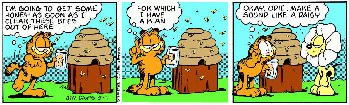 Garfield comic strip for Friday, May 11, 1990