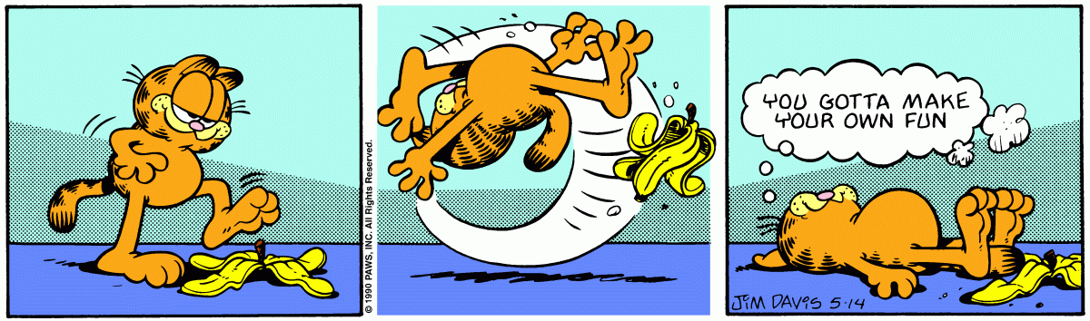 Garfield comic strip for Monday, May 14, 1990