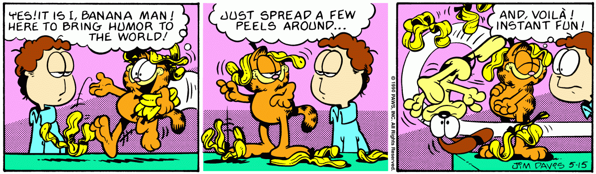 Garfield comic strip for Tuesday, May 15, 1990