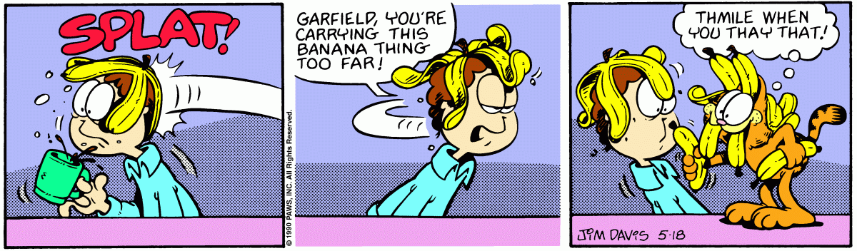 Garfield, May 18, 1990