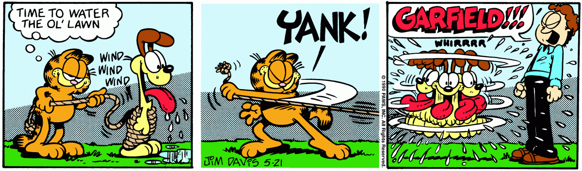 Garfield, May 21, 1990