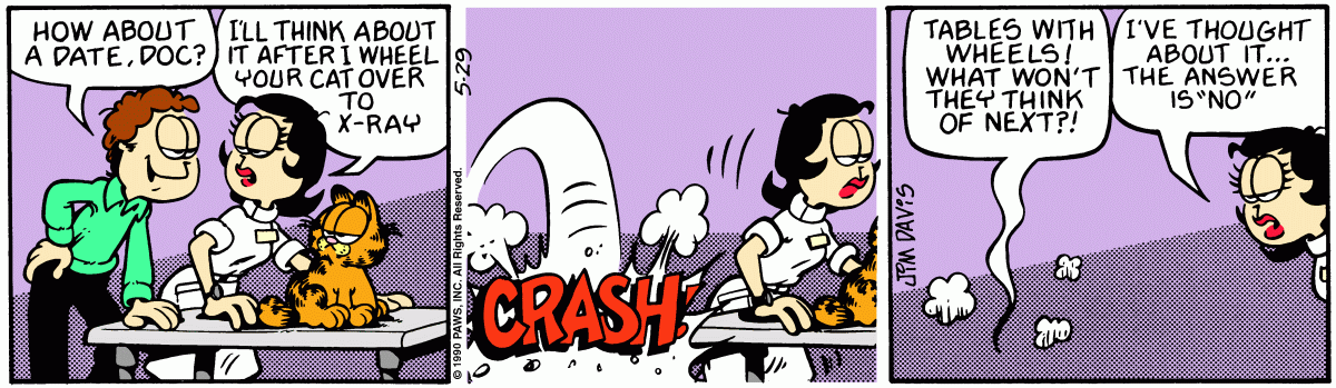 Garfield, May 29, 1990