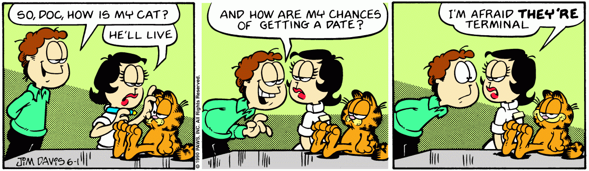Garfield, June 1, 1990