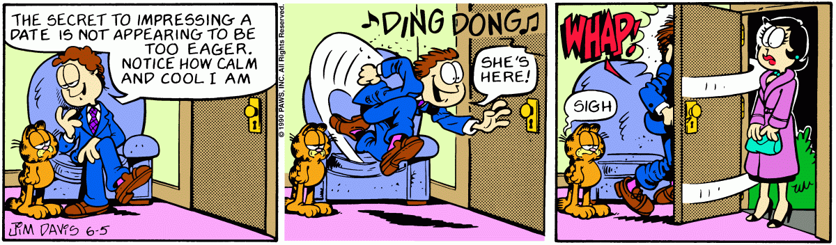Garfield, June 5, 1990