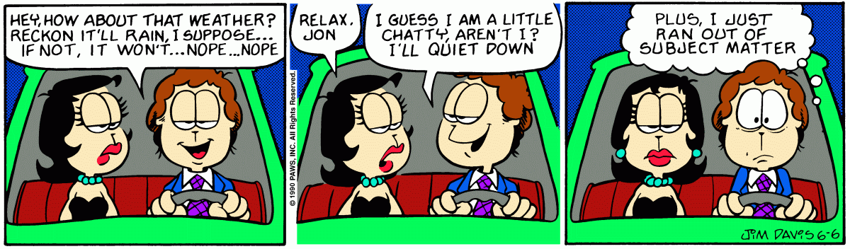 Garfield, June 6, 1990
