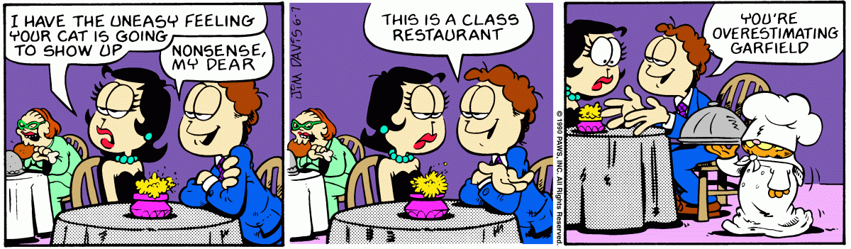 Garfield, June 7, 1990