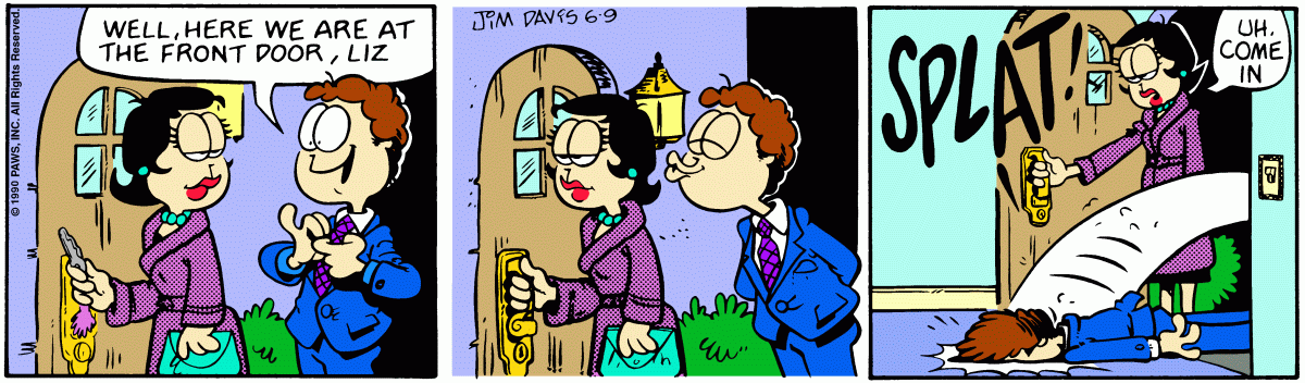 Garfield comic strip for Saturday, June 9, 1990