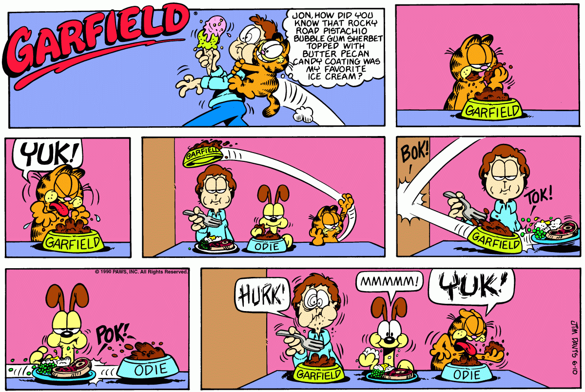 Garfield, June 10, 1990