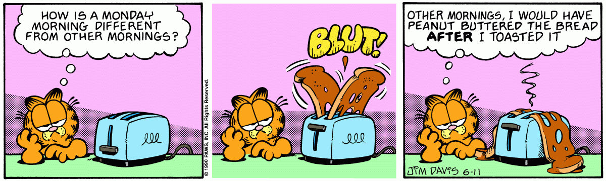 Garfield, June 11, 1990