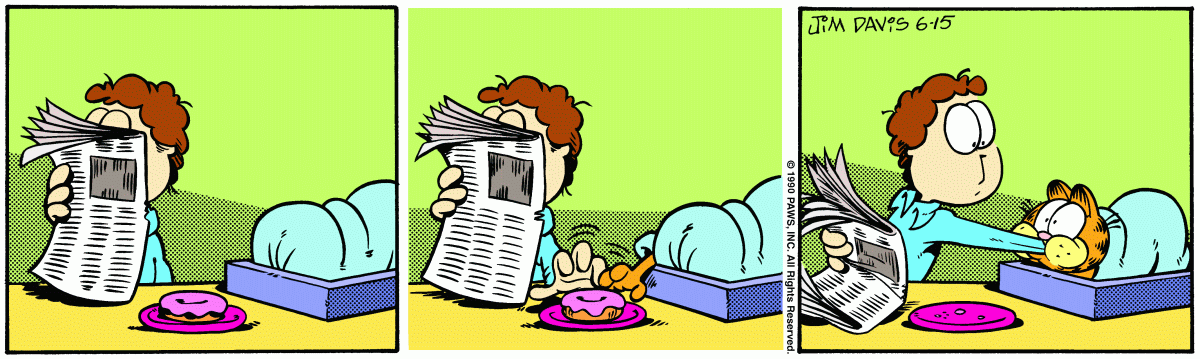 Garfield, June 15, 1990