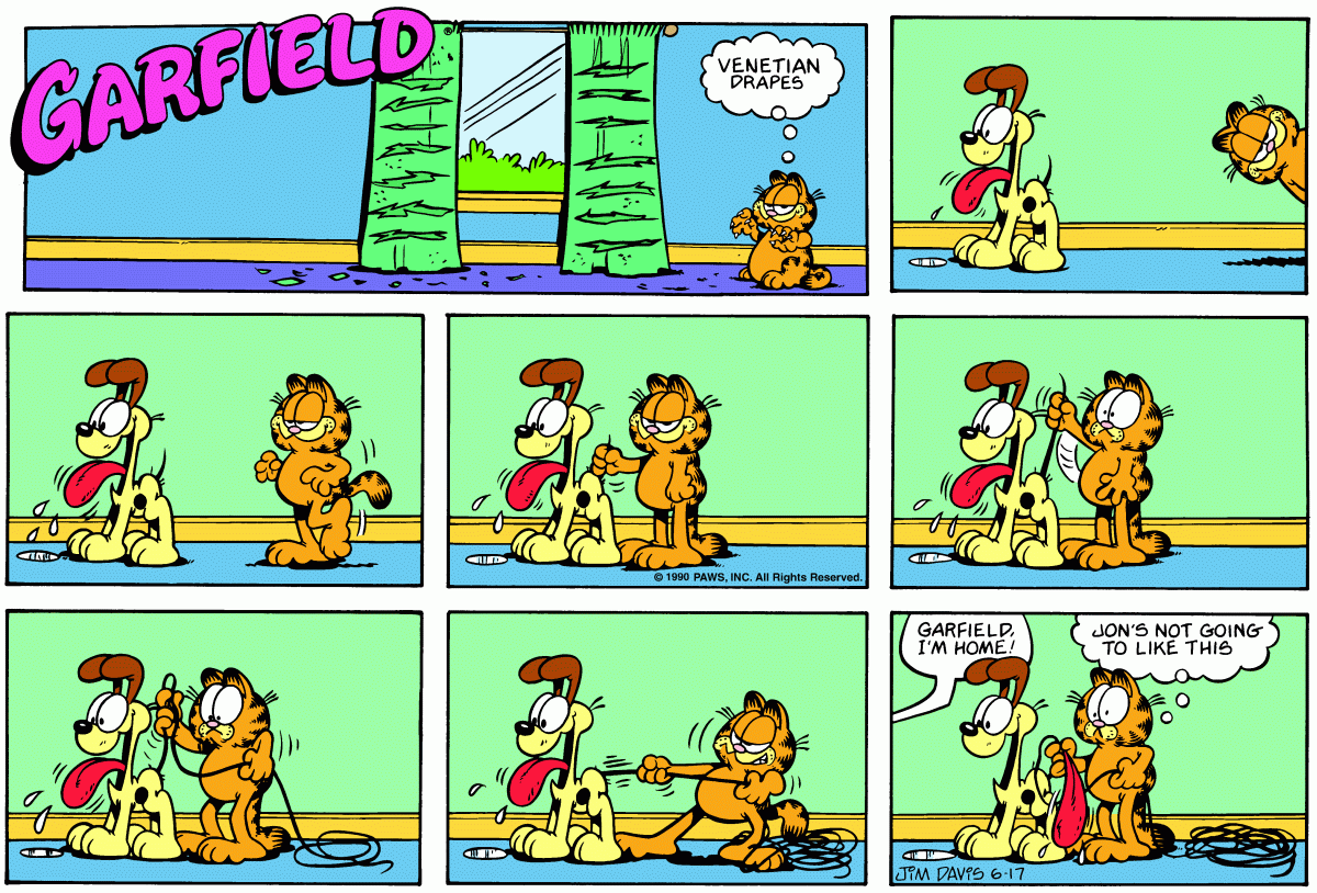 Garfield, June 17, 1990