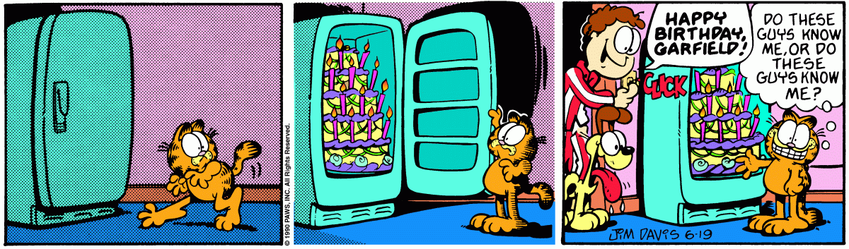 Garfield, June 19, 1990