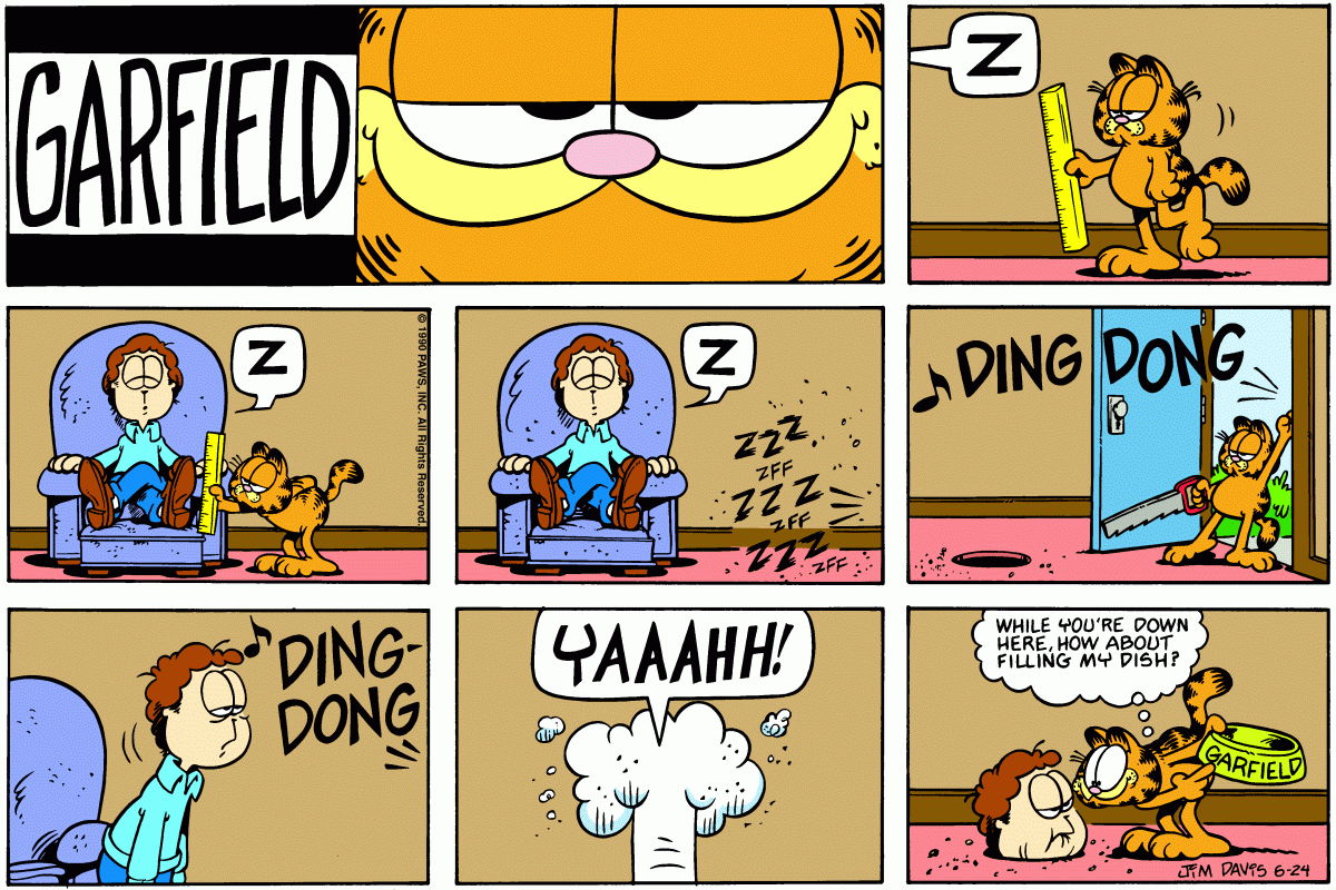 Garfield, June 24, 1990