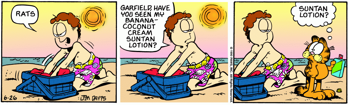 Garfield, June 26, 1990