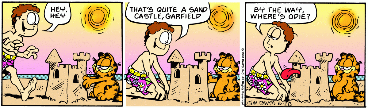 Garfield, June 28, 1990