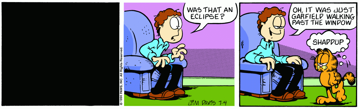 Garfield, July 4, 1990