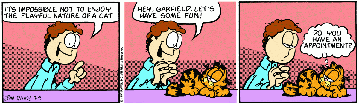 Garfield, July 5, 1990