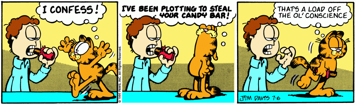 Garfield, July 6, 1990