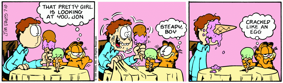 Garfield, July 10, 1990