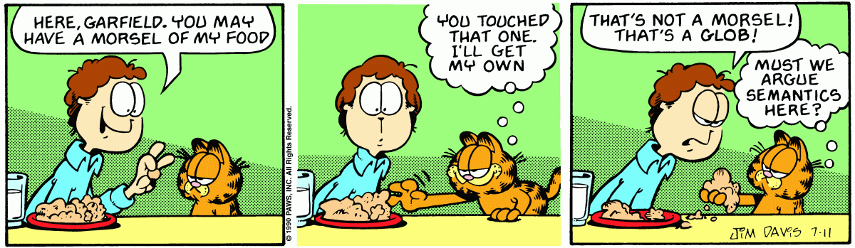 Garfield, July 11, 1990