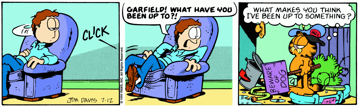 Garfield, July 12, 1990