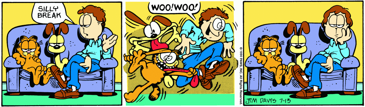 Garfield, July 13, 1990