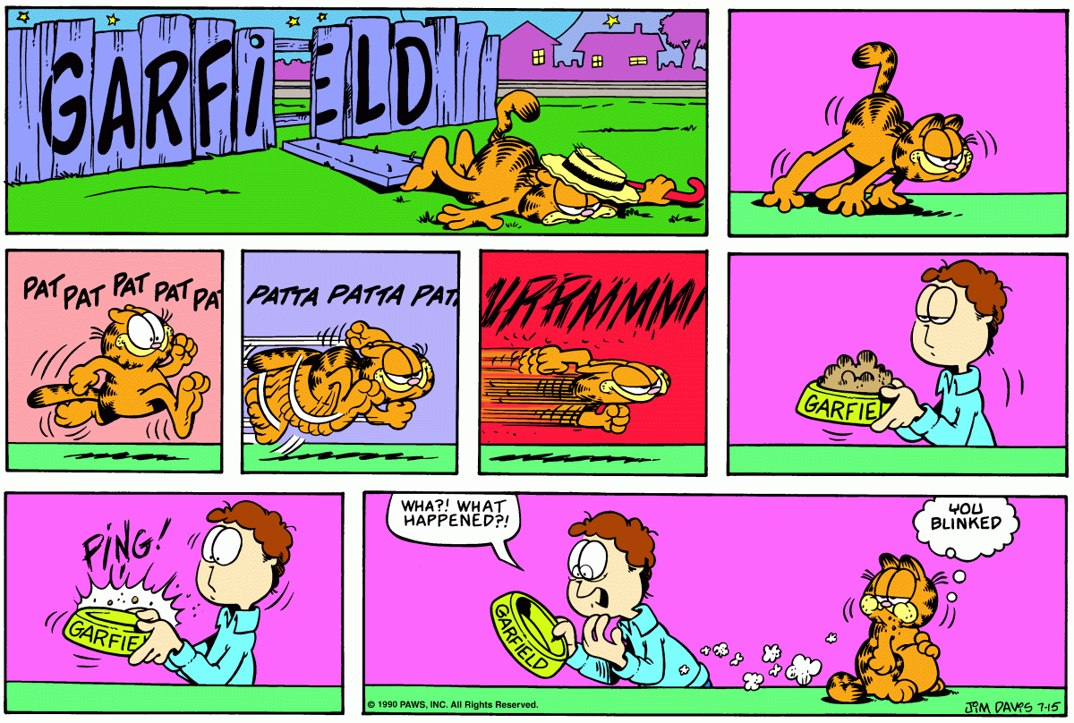 Garfield, July 15, 1990