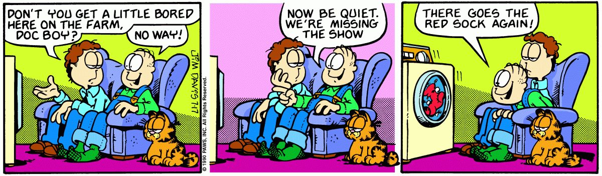 Garfield, July 17, 1990