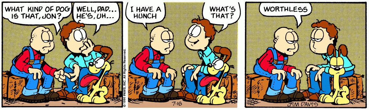 Garfield, July 18, 1990