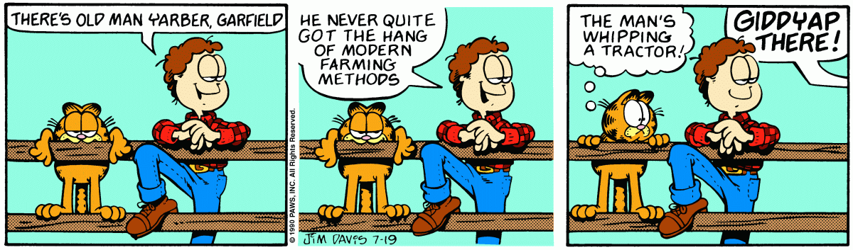 Garfield, July 19, 1990