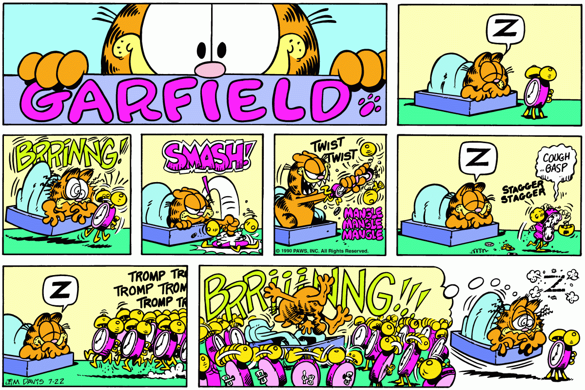 Garfield, July 22, 1990