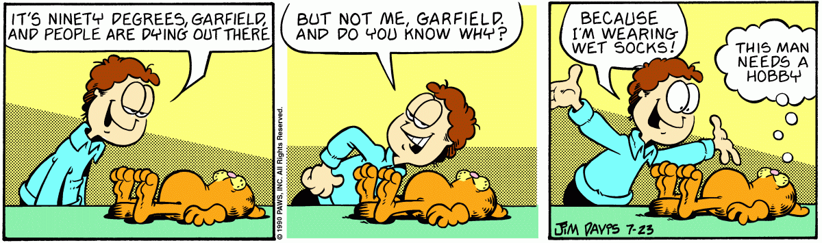 Garfield, July 23, 1990